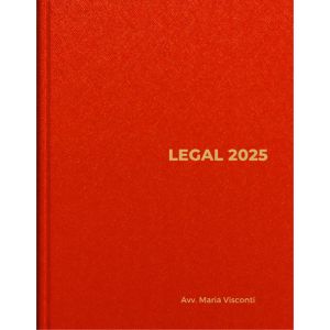 AGENDA LEGALE 2025 Rosso Passione &amp; Argento