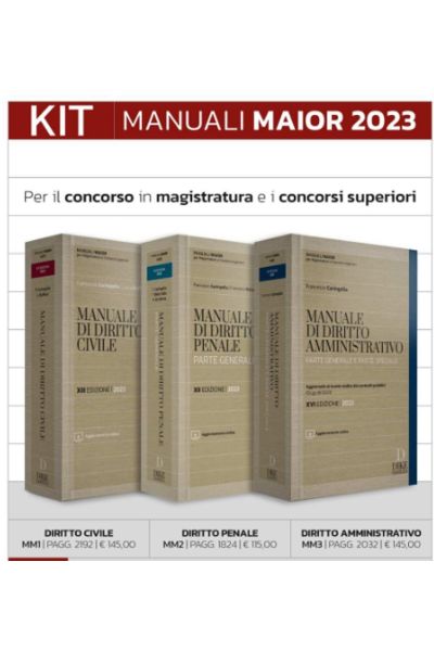 offerta kit 3 manuali magistratura 2023