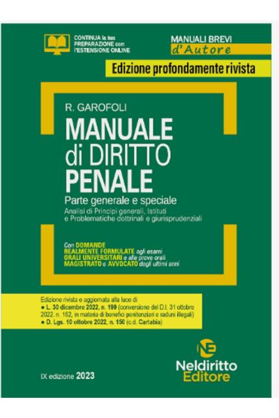 Compendio Di Diritto Penale - Parte Generale - Garofoli Roberto