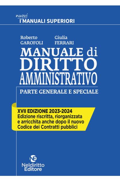 manuale di diritto amministrativo 2023 2024 parte generale e speciale