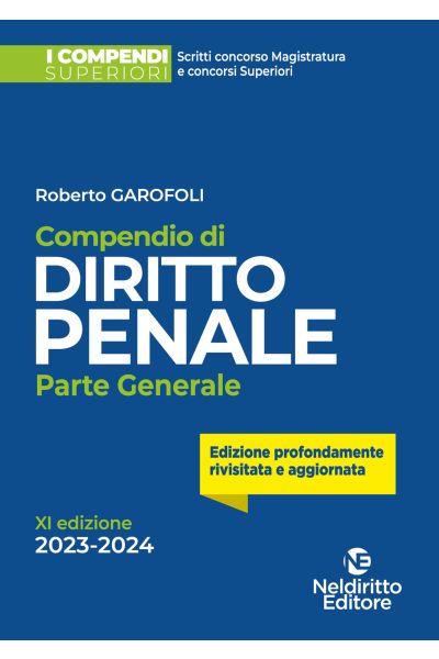 compendio di diritto penale 2023 2024 parte generale