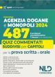 CONCORSO AGENZIA DOGANE E MONOPOLI 487 - ADM/FAMM 2024 Quiz commentati suddivisi per capitoli