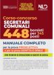CORSO - CONCORSO SEGRETARI COMUNALI 448 BORSISTI PER 345 POSTI