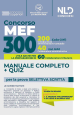 CONCORSO MEF 300 manuale completo + qui per la prova preselettiva