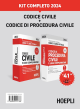 KIT COMPLETO CODICE CIVILE + CODICE DI PROCEDURA CIVILE 2024