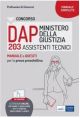 CONCORSO DAP Ministero della Giustizia - 203 Assistenti tecnici