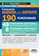 313/9 CONCORSO AGENZIA DELLE ENTRATE 190 FUNZIONARI 49 e 8 Funzionari gestionali