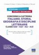 CONCORSO A CATTEDRA  Italiano, Storia, Geografia e Discipline letterarie