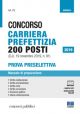 CONCORSO CARRIERA PREFETTIZIA 200 POSTI Prova preselettiva