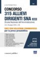 CONCORSO 315 ALLIEVI DIRIGENTI SNA 2020