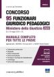 CONCORSO 95 FUNZIONARI GIURIDICO PEDAGOGICI Ministero della Giustizia 2020