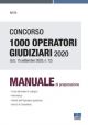 CONCORSO 1000 OPERATORI GIUDIZIARI 2020 (G.U. 15 settembre, n. 72)