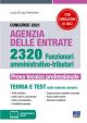 CONCORSO 2021 AGENZIA DELLE ENTRATE  2320 Funzionari amministrativo-tributari