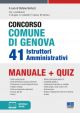 CONCORSO COMUNE DI GENOVA 41 ISTRUTTORI AMMINISTRATIVI