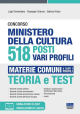 CONCORSO MINISTERO DELLA CULTURA 518 POSTI VARI PROFILI