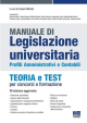 MANUALE DI LEGISLAZIONE UNIVERSITARIA - PROFILI AMMINISTRATIVI E CONTABILI