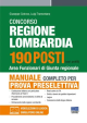 CONCORSO REGIONE LOBARDIA 190 POSTI - AREA FUNZIONALE DI GIUNTA REGIONALE