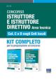 KIT CONCORSO ISTRUTTORE E ISTRUTTORE DIRETTIVO 2024 Area tecnica Cat. C e D negl i enti locali