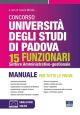 CONCORSO UNIVERSITÀ DEGLI STUDI DI PADOVA - 15 FUNZIONARI settore amministrativo -gestionale