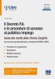 IL DECRETO P.A. E LE PROCEDURE DI ACCESSO AL PUBBLICO IMPIEGO