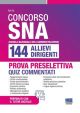 CONCORSO SNA 144 ALLIEVI DIRIGENTI