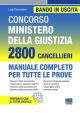 CONCORSO MINISTERO DELLA GIUSTIZIA 2800 Cancellieri