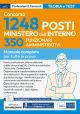 CONCORSO 1248 MINISTERO DELL'INTERNO - 350 FUNZIONARI AMMINISTRATIVI