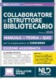 COLLABORATORE E ISTRUTTORE BIBLIOTECARIO 2025