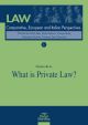 WHAT IS PRIVATE LAW?